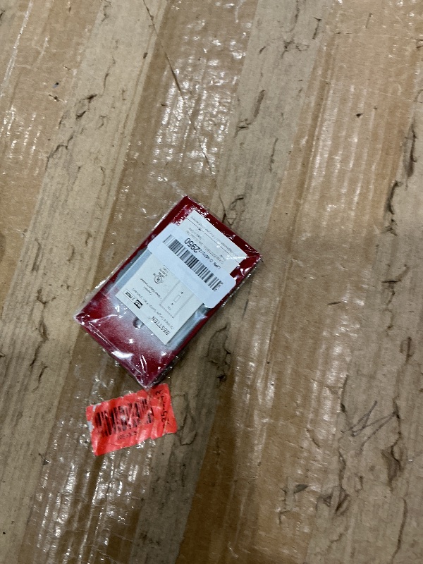 Photo 1 of [2 Pack] BESTTEN 1-Gang Red, Emergency Oil Shut-Off Toggle Switch Metal Wall Plate, Standard Size, Code Compliant