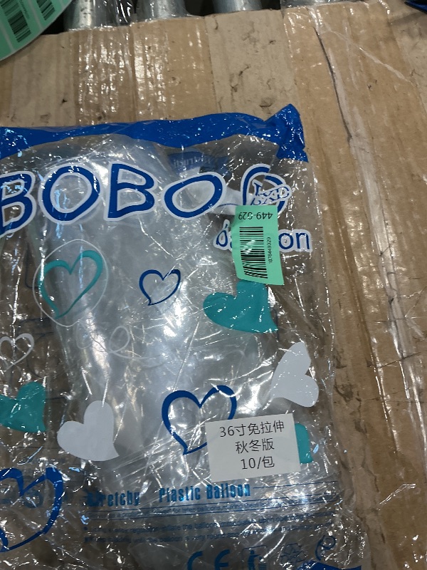 Photo 1 of 10Pcs Pre Stretched Extra Wide Mouth BoBo Balloons, 30 Inch Large Clear Stuffing Ball, Giant Transparent Balloons for Valentine's Day/Baby Shower/Christmas/Wedding/Birthday Party Decoration