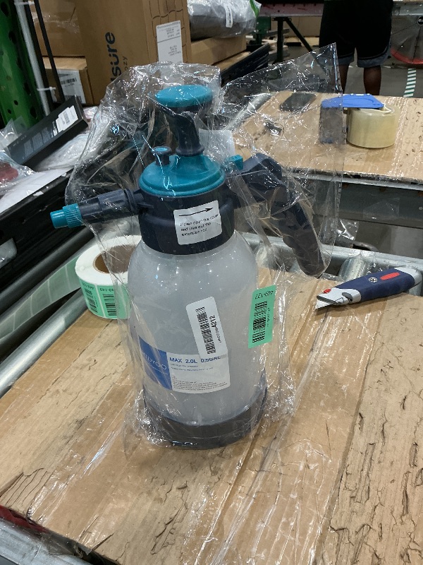 Photo 1 of 0.5 Gallon Garden Pump Sprayer, Hand Held Garden Sprayer, Water Spray Unit with Adjustable Nozzle and Extra Extended Spray