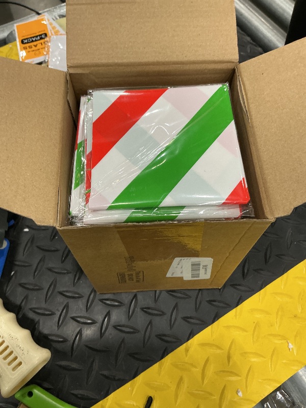 Photo 1 of 100 Pcs Christmas Thunder Sticks Inflatable Candy Canes Boom Sticks Balloons Inflatable Team Cheerleading Spirit Noise Makers for Xmas Football Party Decor Supplies