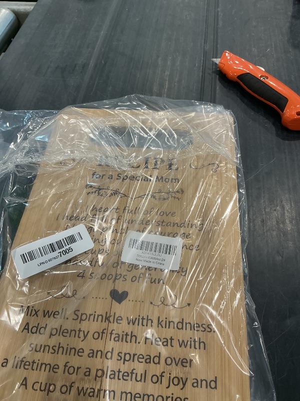 Photo 1 of ** sold as is no refund/return** see comments
Recipe for a Special Mom Bamboo Cutting Board, Charcuterie Boards for Kitchen Decor, Mother's Day Birthday Christmas Gifts for Best Mom From Daughter Son -029