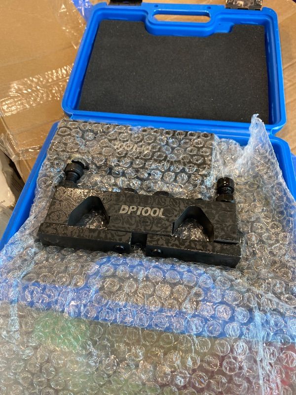 Photo 1 of **MISSING PARTS**
DPTOOL Camshaft Phaser Timing Chain Tool Kit Camshaft Holding Tool Crankshaft Pulley Wrench Compatible with VW Jeep Chrysler Dodge 3.6L Pentastar Engine Replace 10200A 10202 10369 10198A 2025200090