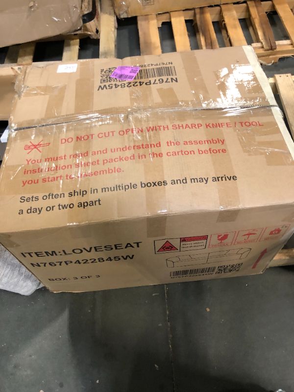 Photo 1 of (4/17/2026 ***FINAL SALE/NO RETURN, SOLD AS PARTS***)
Christopher Knight Home Sabbo 87.50" Modern Sofa Couch, Wooden Home Sofa Living Room, Oversized Cloud Couch for Bedroom, Home Office, Brown