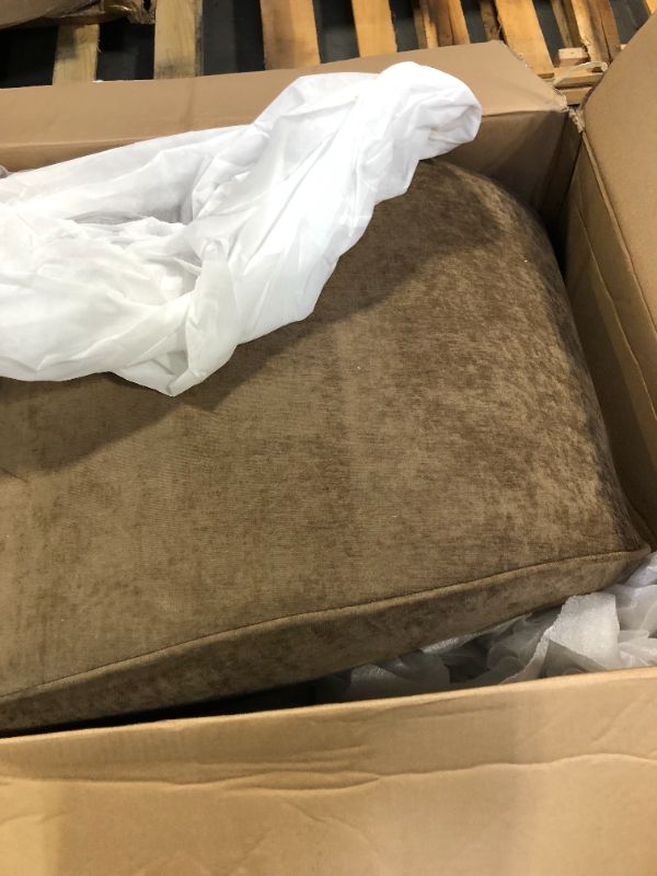 Photo 1 of (4/17/2026 ***FINAL SALE/NO RETURN, SOLD AS PARTS***)
Christopher Knight Home Sabbo 87.50" Modern Sofa Couch, Wooden Home Sofa Living Room, Oversized Cloud Couch for Bedroom, Home Office, Brown