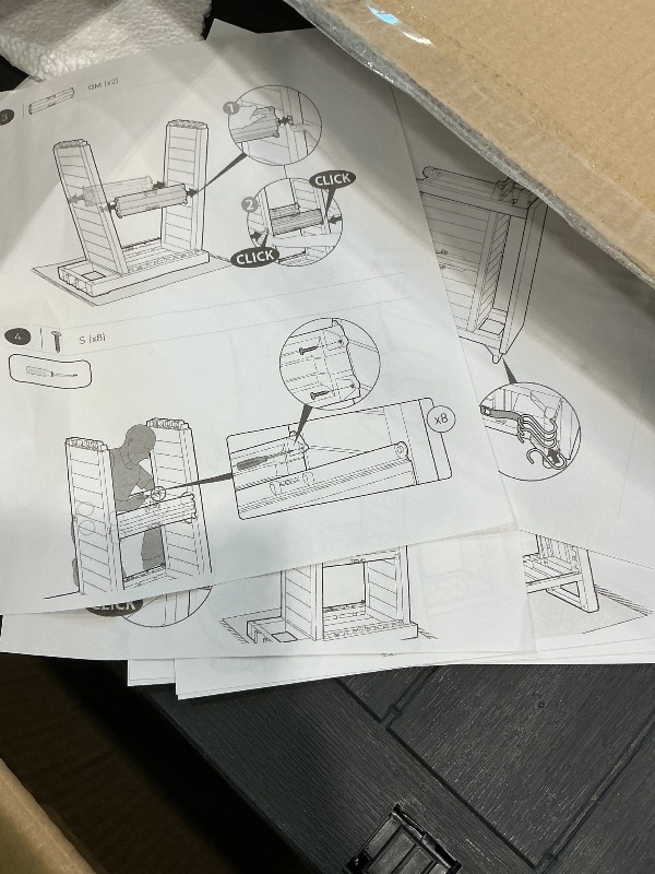 Photo 1 of *MISSING PARTS*
Keter Unity XL Portable Outdoor Table with Stainless Steel Top for Kitchen Prep and Outdoor Storage Cabinet for Grilling Accessories, Dark Grey