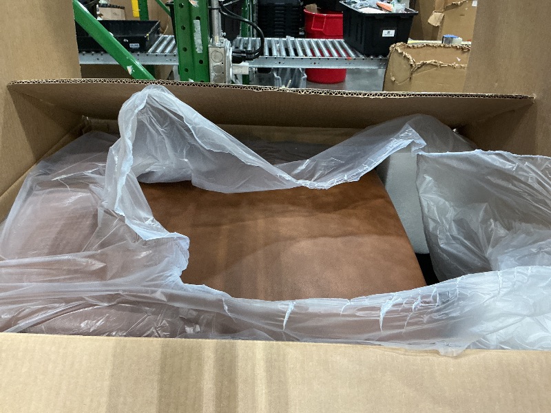 Photo 1 of ***MISSING PARTS***Power Recliner Chair, 270° Swivel Rocking Glider with USB Charging Port, PU Leather Upholstered Fabric, Ergonomic Modern Nursery Chair for Living Room, Bedroom, Nursery (Power Brown)