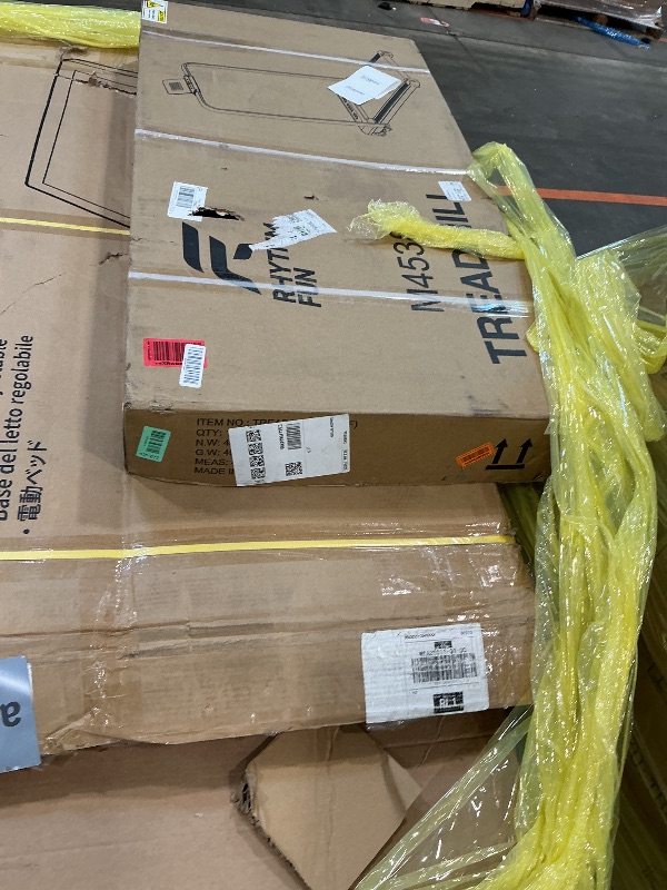 Photo 1 of **PARTS ONLY** RHYTHM FUN Treadmill with Incline, Walking Pad with Handle Bar,300lbs Walking Pad with APP, Portable Folding Walking Treadmills for Home/Office with Low Noise