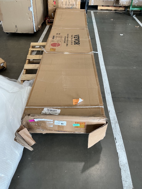 Photo 1 of ***SOLD FOR PARTS ONLY***VEVOR Shuffleboard Table, 11.5 ft Shuffleboard for Family Game Rooms, 2 in 1 Shuffleboard and Bowling Combo Game Set, with Scratch-Resistant Playfield, Legs, 8 Pucks, Bowling Set, Wax, and Table Brush