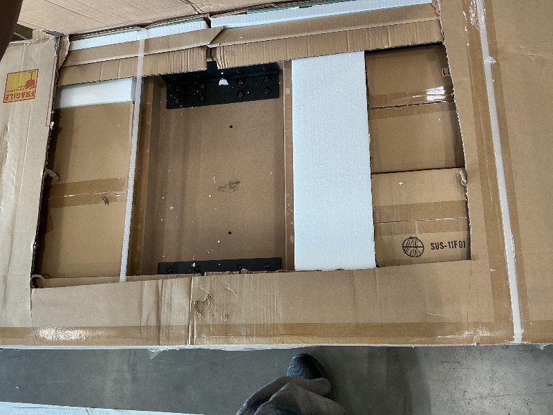 Photo 1 of ***SOLD FOR PARTS ONLY***VEVOR Shuffleboard Table, 11.5 ft Shuffleboard for Family Game Rooms, 2 in 1 Shuffleboard and Bowling Combo Game Set, with Scratch-Resistant Playfield, Legs, 8 Pucks, Bowling Set, Wax, and Table Brush