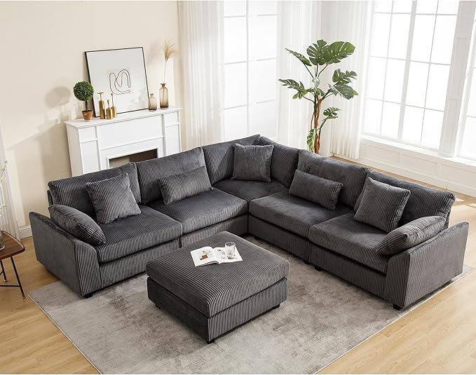 Photo 1 of **PARTIAL SET**
Grey sofa
