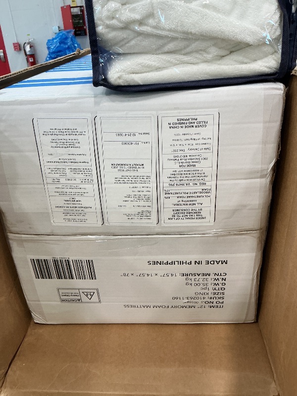 Photo 1 of ***UPDATED 4/26***Vibe Gel Memory Foam 12-Inch Mattress with Bonus Mattress Protector| CertiPUR-US Certified | Bed-in-a-Box, King