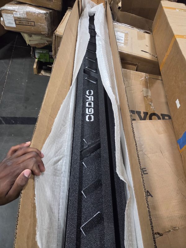 Photo 1 of ***MISSING HARDWARE AND BRACKETS*** OEDRO 6.5" Running Boards Compatible with 2005-2023 Toyota Tacoma Double Cab, Steel Side Steps Nerf Bars Rails, Black and Red
AS IS ALL SALES FINAL NO RETURNS