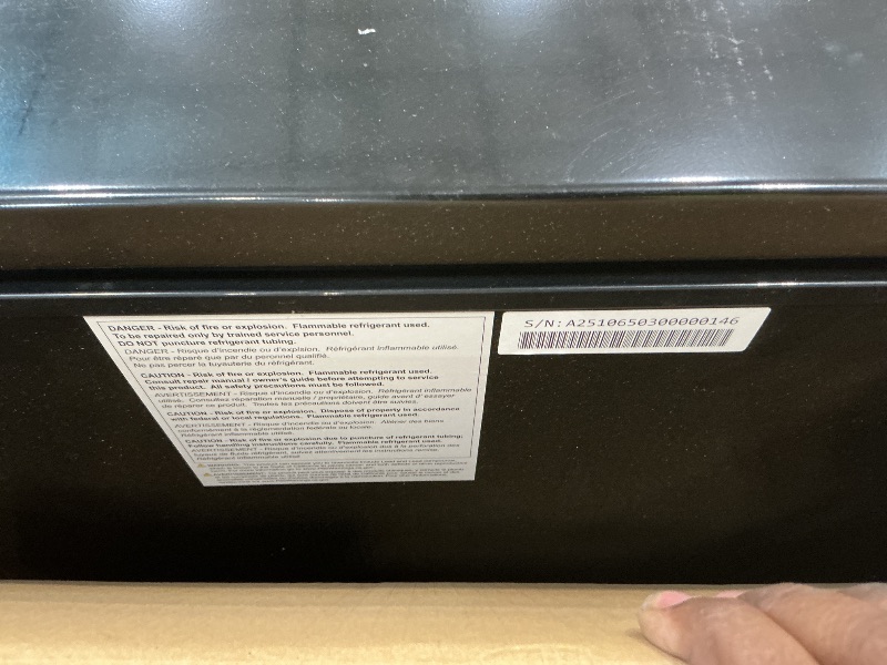 Photo 1 of ***FINAL SALE NO RETURN*** FRIGIDAIRE EFRF7003-BLACK Chest Deep Freezer, 7 Cu. Ft, Black Adjustable Thermostat-Removable Vinyl Coated Wire Basket-Easy Defrost Drain