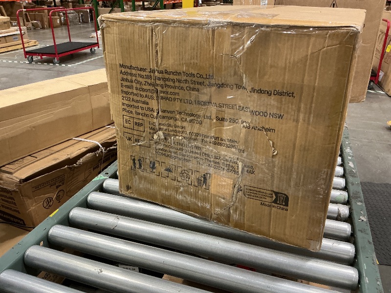 Photo 1 of **UNTESTED**
VEVOR Drain Cleaner Machine 100FT x 3/8 Inch, Auto Feed Sewer Snake Auger on Wheels, 370W Portable Drain Cleaning Machine with 8 Cutters & Air-activated Foot Switch for 2" to 4" Pipes