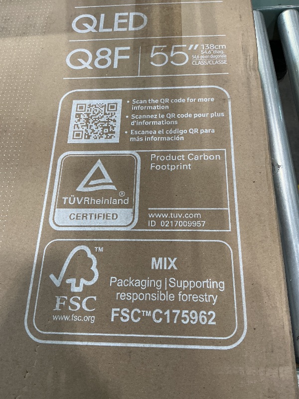 Photo 1 of ***FINAL SALE, NO RETURNS**PARTS***Samsung 55-Inch Class QLED Q8F 4K UHD Smart TV (2025 Model) Q4 AI Processor, 100% Color Volume with Quantum Dot, AirSlim Design, Endless Free Content, Samsung Vision AI, Alexa Built-in