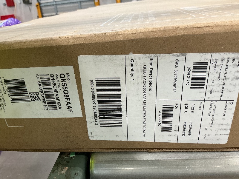 Photo 1 of ***FINAL SALE, NO RETURNS**PARTS***Samsung 55-Inch Class QLED Q8F 4K UHD Smart TV (2025 Model) Q4 AI Processor, 100% Color Volume with Quantum Dot, AirSlim Design, Endless Free Content, Samsung Vision AI, Alexa Built-in