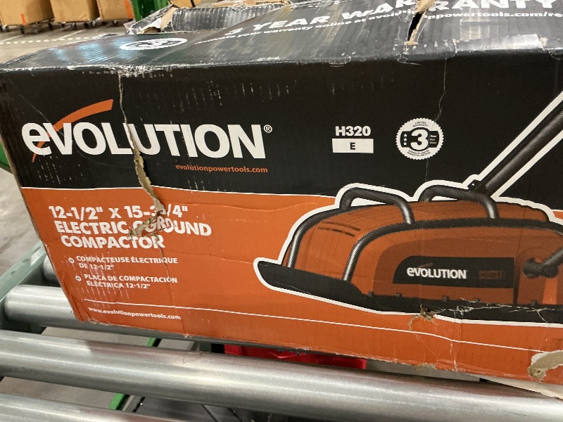 Photo 1 of ** SOLD AS IS NO REFUND/RETURN** SEE COMMENTS 
Evolution Hulk Electric Plate Compactor - Ideal For Levelling Pavement, Artificial Turf Ground Preparation, Patio, Blockwork, Sand, Soil & More