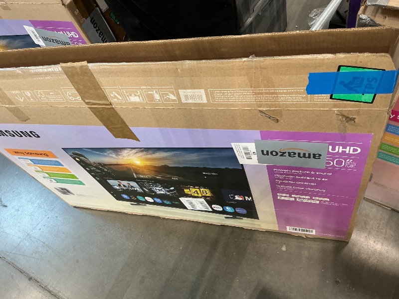 Photo 1 of *MAJOR DAMAGE*
Samsung 50-Inch Class Crystal UHD U8000F 4K Smart TV (2025 Model) Endless Free Content, Crystal Processor 4K, MetalStream Design, Knox Security, Alexa Built-in