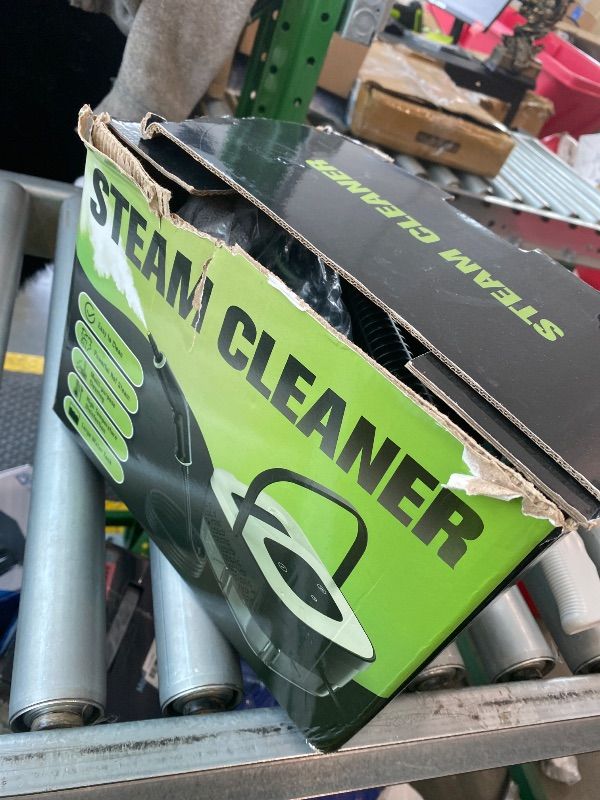 Photo 1 of **Untested**
Steam Cleaner, Portable Steamer for Cleaning with 16pcs Accessories, 6-Level Adjustable, 15s Heat-Up, Handheld Steam Cleaner for Home for Tile, Grease, Dirt, Grout, Car Detailing, Green