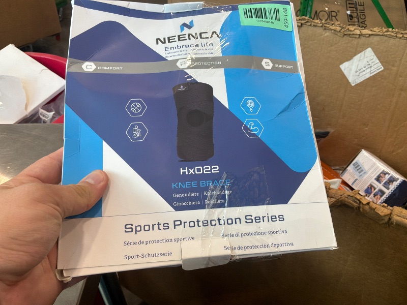 Photo 1 of [Small Size] NEENCA Knee Brace for Knee Pain, Compression Knee Support with Air Mesh Fabric, Adjustable Knee Wrap with Side Stabilizers, Ultra-Soft Bandage for Elderly, Meniscus Tear, ACL, Arthritis Relief, Hiking