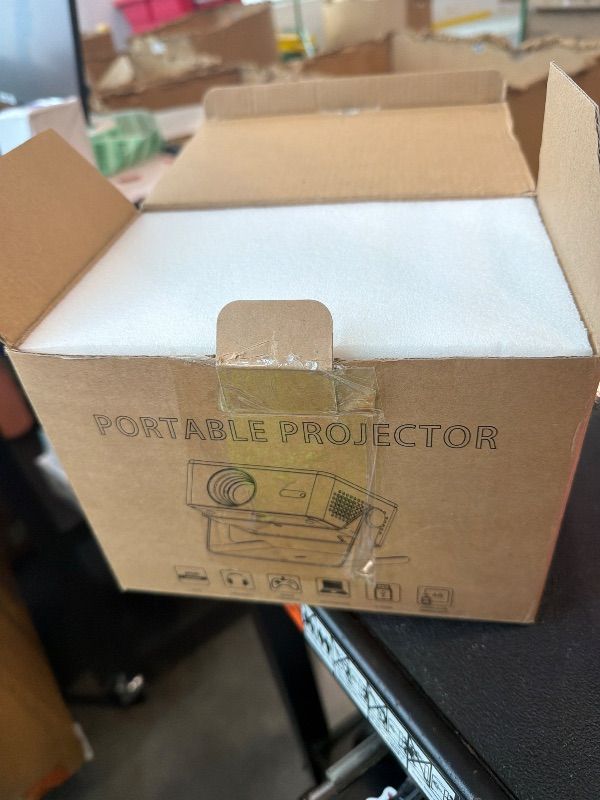 Photo 1 of [4K Support & Electronic Focus] Projector with WiFi and Bluetooth, 4K 1080P Native Projector Keystone & Zoom, 20W Speaker, 180°Adjustable Portable Projector for Phone, Laptop, Bedroom, Outdoor