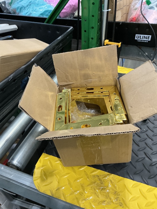 Photo 1 of 12 Pieces Metal Furniture Legs Modern Style Triangle Dresser Legs Sofa Feet DIY Replacement Legs for Chairs Table Cabinet Cupboard Sofa Couch Ottoman (Gold, 4 Inch)
