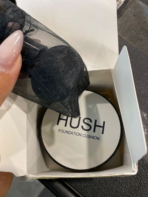 Photo 1 of **USED - MINOR DAMAGE**
Hush Foundation for Mature Skin – Warm Tone CC Cream Air Cushion, Full Coverage Long-Lasting BB Cream Foundation with Mushroom Head Applicator, Natural Radiant Finish for Light to Medium Complexions