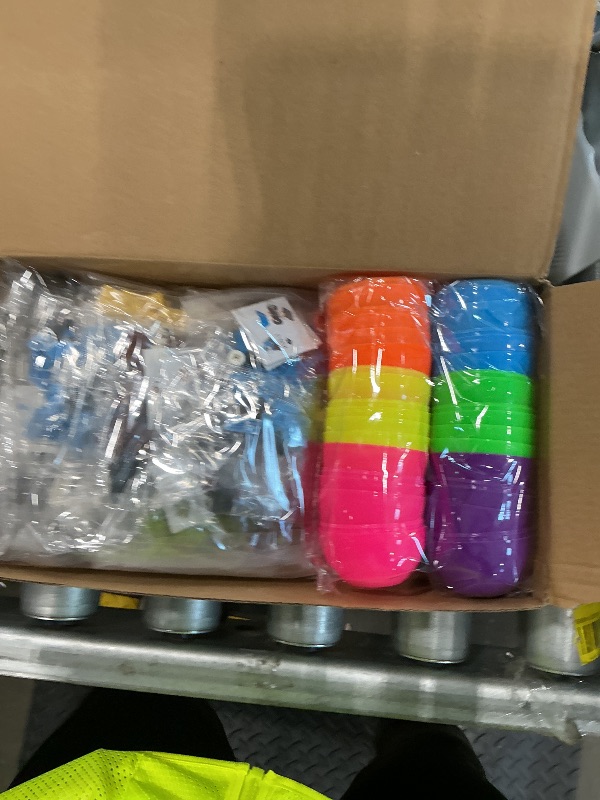 Photo 1 of 12 Pack 3" Large Filled Easter Eggs with Stem Toy Cars Kids Easter Basket Essential Plastic Surprise Egg Building Blocks 6 in 1 Transform Construction Vehicle Basket Stuffers Boy Egg Hunt Party Favor