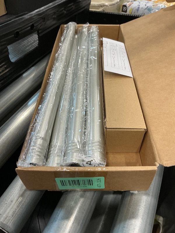 Photo 1 of 1” Diameter Silver Curtain Rods for Windows, 1 Pack 30-120 Inch Heavy Duty Window Treatment Rods, Long Adjustable Curtain Rod, Fits Most Standard Windows, Suitable for Bedroom, Living Room, Farmhouse