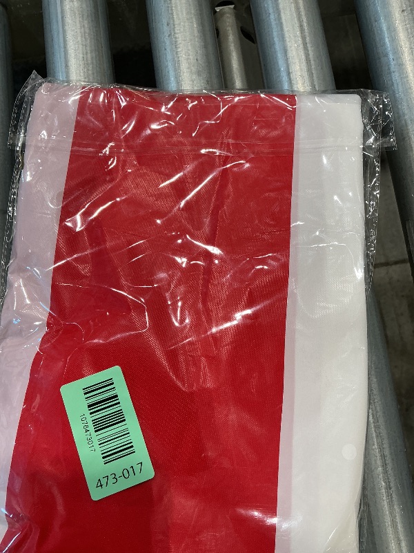 Photo 1 of 1 Pack Carnival Table Skirt Party Decorations, Red and White Striped Table Skirts, Disposable Table Decorations for Concession Stand Carnival Circus Themed Party Supplies Decorations, 2.4 x 14 Ft