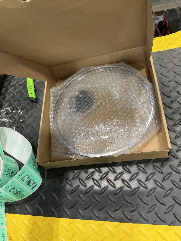 Photo 1 of 10 Inch Pan Lid, 10 Inch Frying Pan Lids, Tempered Glass Cast Iron Lid for Skillets, Fry Pan, Wok Pot (10 inch)