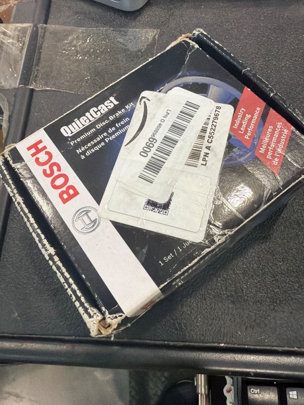 Photo 1 of **UNTESTED**
BOSCH BC537 QuietCast Premium Ceramic Disc Brake Pad Set - Compatible with Select Acura CL, CSX, ILX, RSX, TL, TSX, Vigor; Honda Accord, Civic, CR-Z, Prelude, S2000; Suzuki Kizashi, SX4; REAR