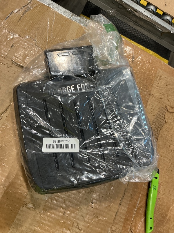Photo 1 of **UNTESTED**
George Foreman® Fully Submersible™ Grill, NEW Dishwasher Safe, Wash the Entire Grill, Easy-to-Clean Nonstick, Black/Grey