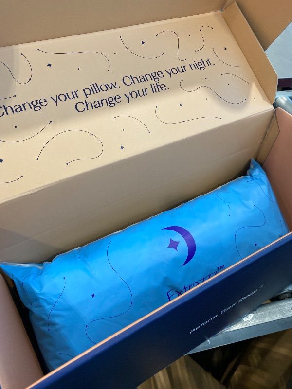 Photo 1 of [JUST THE FOAM] DreamyBlue Moon Pillow • Adjustable Loft, Luxury Cover, Shredded Memory Foam • for Back, Side and Combination Sleepers • Neutral Alignment for All • CertiPUR-US Certified Foam (Queen)