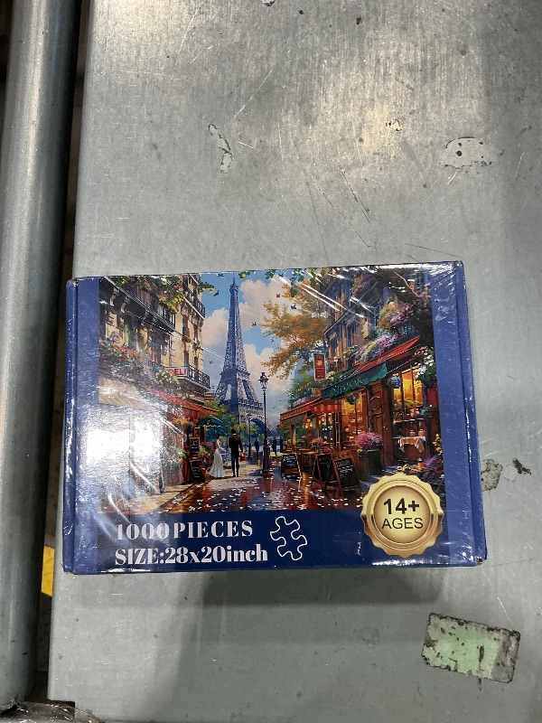 View 2 of 1000 Pieces Puzzle for Adults - Charming Paris Puzzle for Adults Children - Recycled Paper Jigsaw Puzzle 1000 Pieces - Fun and Challenging Family Game Great Gift Idea, Finished Size is 28 * 20 in