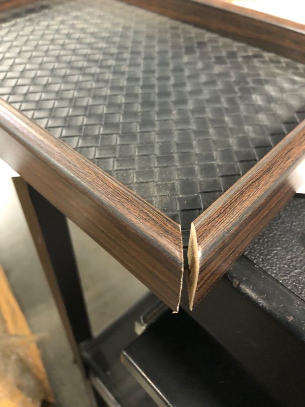 Photo 1 of ** SOLD AS IS NO REFUND/RETURN** SEE COMMENT!
Wooden Valet Tray Desk Organizer with Leather Base,Nightstand, Entryway Bedside Dump Holder for Wallets, Keys, Watches, Jewelry & Sunglasses