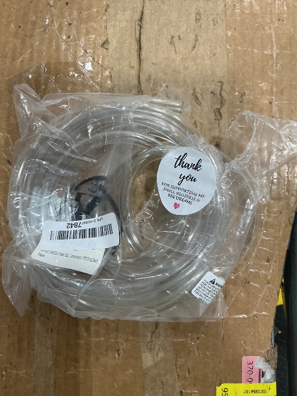 Photo 1 of 1/4 Fuel Line Gas Hose Tube 1/4" ID x 3/8" OD Replacement Fuel Hose Gas Line for Small Engines, Chainsaw, Blower, String Trimmer Lawn Mower Power Tools ATV Generators 10ft/3m (6.35mm x 9.5mm) Clear
