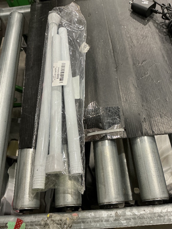 Photo 1 of **UNTESTED**
White Tension Curtain Rod for Windows 28 to 48 inch, Adjustable Expandable Pressure Spring Curtain Rod No Drilling, 7/8" Curtain Rod for Bedroom Doorway Closet Door