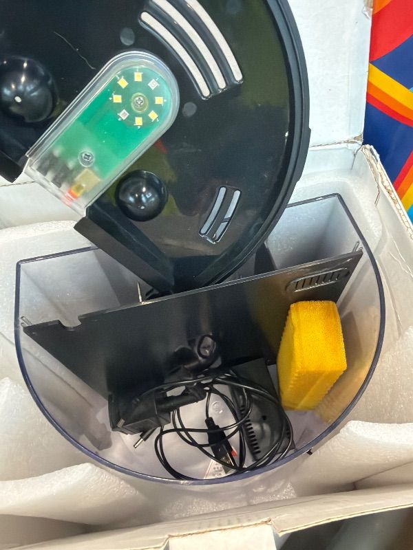 Photo 1 of **MISSING PARTS**
Desktop Fish Tank, 1.2 Gallon Self-Cleaning Smart Aquarium with Filter & 5-Color LED Light, Auto-Cycling Quiet Pump for Betta, Shrimp, Guppy, Goldfish