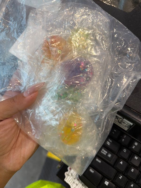View 3 of *PARTIAL SET*
Howzcci 12 Pack Easter Bunny Stress Balls Toys Squishy Squeeze Toys Easter Basket Stuffers with 12 PCS Plastic Easter Eggs for Kids Girls Boys Party Favors Gifts