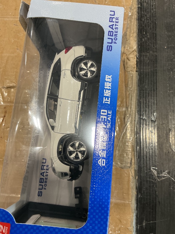 Photo 1 of 1:30 Scale 2021 Forester e-Boxer SUV Model Toy Car Metal Diecast Toy Vehicle, Doors Open, Light Sound, Pull Back, Toys for Boys Kids Gifts, Men Collection, Home Office Décor, White
