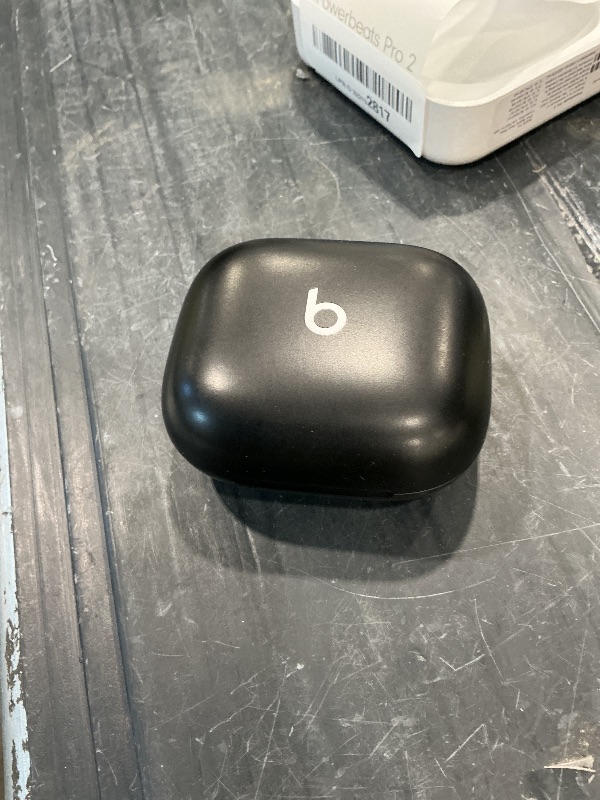Photo 1 of [Left Doesn't Work] Beats Powerbeats Pro 2 - Wireless Noise Cancelling Workout Earbuds with Secure- Fit Earhooks, Up to 45-Hour Battery with Charging Case, Sweat & Water Resistant, Heart Rate Monitoring - Jet Black