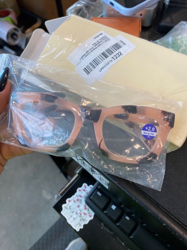 Photo 1 of **Similar item**
 MARE AZZURO Computer Reading Glasses Women Blue Light Blocking Readers 0 100 125 150 175 200 225 250 275 300 350 400 500 600 (Pink, 2.0)