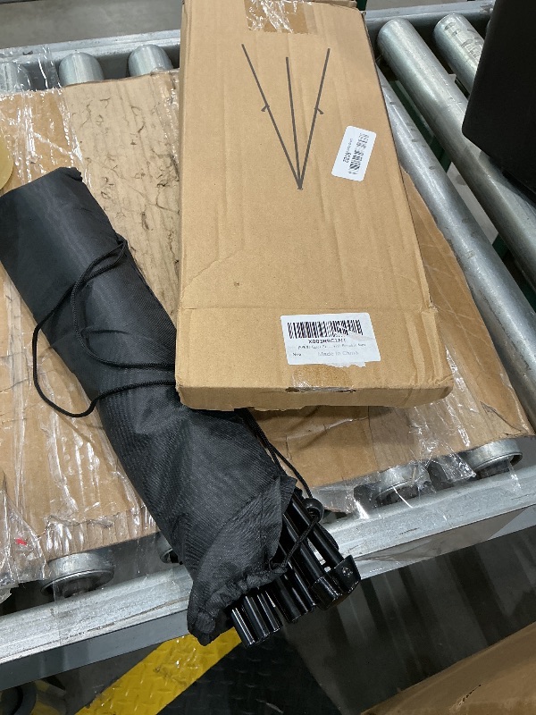 Photo 1 of **UNTESTED**
JEAWIWI 3PCS Black Easel Stand for Wedding Sign Stand, 66 Inch Lightweight Adjustable Art Easel for Display, Wedding Sign, Poster, Black Metal Easel with Portable Bags