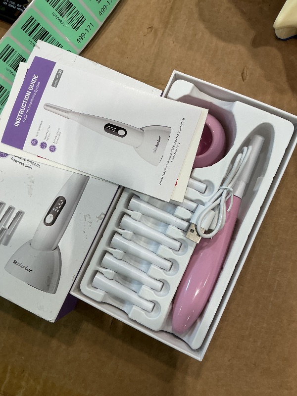 Photo 1 of **UNTESTED**
Skinharbor Sonic Dermaplane Razor for Women Face,Women’S Facial Exfoliation & Peach Fuzz Hair Removal System,Anti-Aging–3 Speeds–8 Dermaplaning Blades–Rechargeable,Sonic Dermaplaning Tool