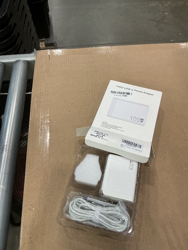Photo 1 of 100W USB C Charger, 4-Port PD USB Power Adapter, GaN USB C Charger,Fast Charging Station,Compatible with Mac Book Pro/Air, iPad, iPhone 14 Pro, Galaxy S23 Ultra, Steam Deck, Dell XPS, Google Pixelbook