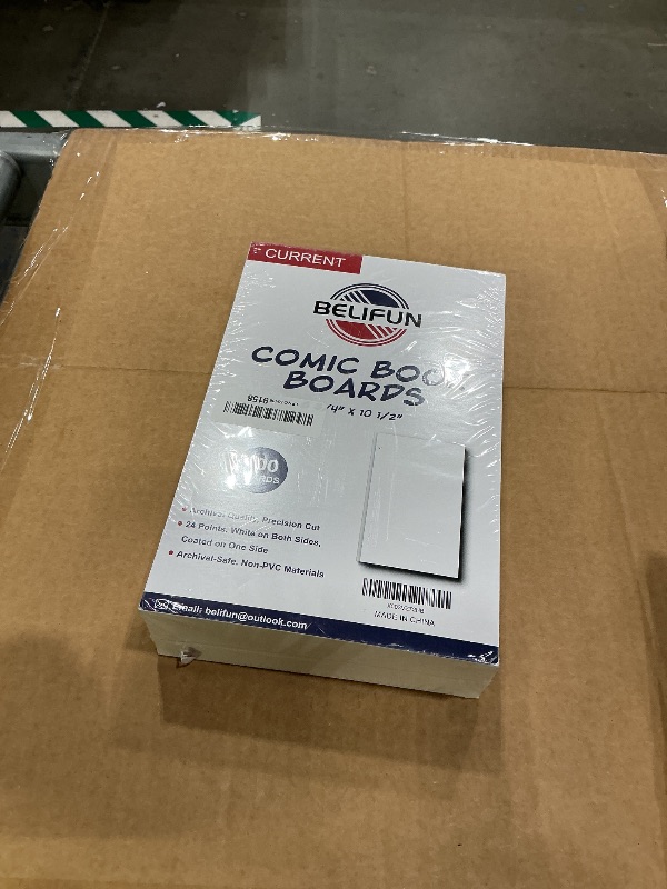 Photo 1 of 100ct Current Comic Bags and Boards - Reusable Boards, Bags 1 1/2" Flap, Clear Protector