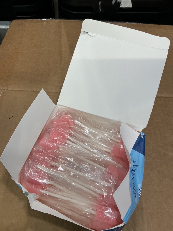 Photo 1 of (50 Pack) Disposable Oral Swabs, Sterile Dental Sponge Swabsticks Unflavored for Mouth or Gum Cleaning