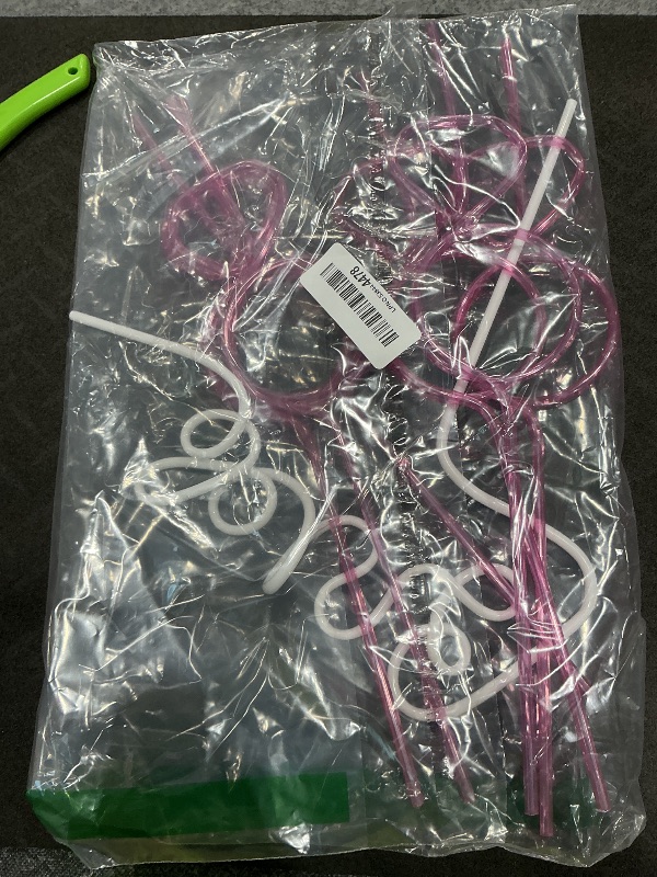 Photo 1 of 11PCS Bachelorette Party Decoration Straws Set, 1 White Large Bachelorette Party Straws+10 Large Pink Diamond with 1 Brush for Bridal Shower Decorations Wedding Birthday Gifts (PINK)