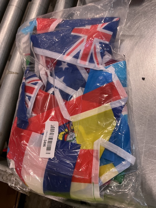 Photo 1 of 1 Pack 49ft World Soccer 2026 Cup String Flags, 48 Participating Countries Bunting Banner, Double Sided Football Decorations for Backyard, Room, School, Bar, Street World Soccer 2026 Cup Flags